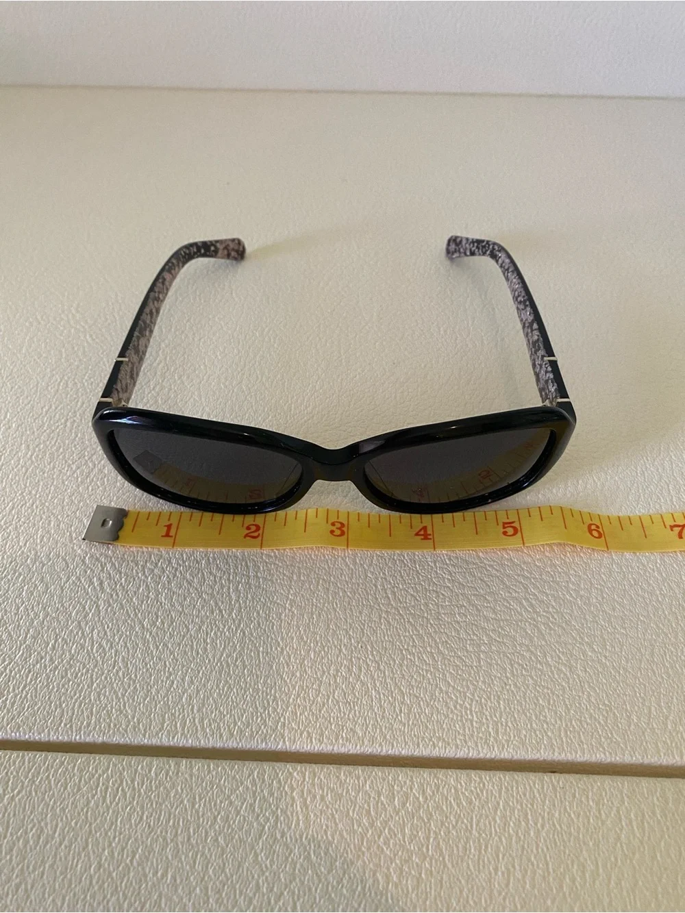 kate spade Black Cheyenne Rectangle Polaralized Sunglasses